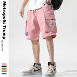 Summer Japanese Streetwear Cargo Shorts Multi-Pockets Hip Hop Fashion Looser Joggers Sports Shorts pants Casual Beach bermuda