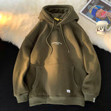 Winter Thicken Women Letter Hoodies Fashion Warm Fleece Loose New Brand Unisex Pullovers Korean Female Sweatshirts