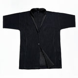 Trendy Men's Spring Summer Half Short Sleeve Pleat Cardigan Shirts Jackets High Quality Fashion Designer Clothes Fold