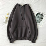 Men Hoodie with Pocket Solid Large Size Casual Hoodies Male Spring Autumn New Long-sleeved Couple Tops Loose 5XL