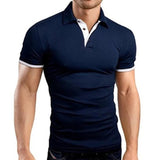 Foesce Covrlge Polo Shirt Men Summer Stritching Men's Shorts Sleeve Polo Business Clothes Luxury Men Tee Shirt Brand Polos