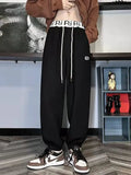 Foesce American Waffle Sports Pants Fashion Men Fashion Oversize Hip Hop Trousers Popular Autumn Winter Casual Sweatpants