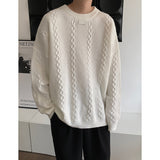 Winter Sweater Men Warm Fashion Retro Oversize Knitted Pullover Men Korean Loose Long Sleeve Sweater Mens Jumper Clothes M-2XL