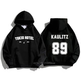 Foesce Tokio Hotel Unisex Cotton Hoodie Kaulitz Fashion Band Luxury Hooded Sweatshirt Plain Spring Autumn Print Men Women Pullover