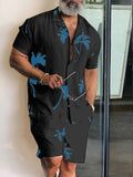 Summer Short Sleeve Beach Shirts And Shorts Sets Men Fashion Printed Two Piece Suits For Mens Clothing Casual Loose Outfits