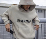 Essentials Winter Hoodies Men Knitted Letters Oversized Harajuku Cotton Vintage Sweatshirts Women Hip Hop Streetwear Couple Tops