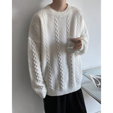 Winter Sweater Men Warm Fashion Retro Oversize Knitted Pullover Men Korean Loose Long Sleeve Sweater Mens Jumper Clothes M-2XL