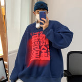 Foesce Colorful Foaming Printing Sweatshirt For Men Loose Fashion Korean Clothing Hip Hop Streetwear Autumn Male Hoodie