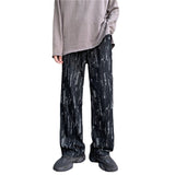 Tie Dye Jeans Men's Jeans Loose Straight Pants High Street Jeans Casual Long Pants Jeans for Men  Men Jeans