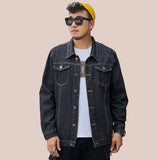 Men's Denim Jackets Plus Size Jeans Coats with Pockets Classic Design Loose Casual Oversized Male Streetwear Clothing