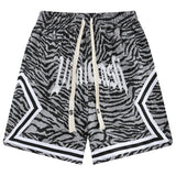 Fashion Zebra Alphabet Embroidery Shorts Hot Selling New Sport Shorts Fitness Jogging Workout Shorts Men And Women