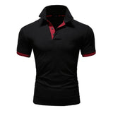 Foesce Covrlge Polo Shirt Men Summer Stritching Men's Shorts Sleeve Polo Business Clothes Luxury Men Tee Shirt Brand Polos