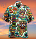 Foesce Loose Breathable 3d Print Trendy Cool Fashion Hawaiian Shirts Beach Party Tops Short Sleeves Summer Men's Shirts