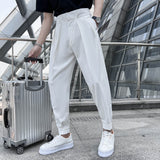 Foesce Brand Clothing Men's Spring High Quality Casual Pants/Male Spring Fashion Business casual Trousers Loose Haroun Pants 29-36