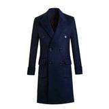 Foesce Spring Autumn Medium Length Wool Coat Thickened Fashionable Woolen Coat Korean Loose Casual Double Breasted Clothes