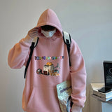 Hoodies Sweatshirts For Men Oversize Loose Printed Cartoon Sports Tops Hip-hop Trend Men’s Clothing Casual Long Sleeve Pullover