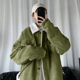 Men's Cotton Jacket New Lambswool Cotton Loose Stand-up Collar Cotton-padded Jacket