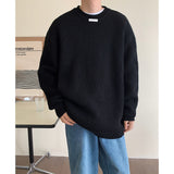 Winter Sweater Men Warm Fashion Retro Oversize Knitted Pullover Men Korean Loose Long Sleeve Sweater Mens Jumper Clothes M-2XL