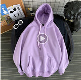 Men's Solid Color Clothes Pullover Hat Loose Coat 8 Color Loose Hooded Hoodies Cotton Casual Sweatshirts Big Size M-5XL