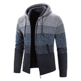 Cardigan Sweater for Men Color Matching Knitted Warm Autumn Winter Jacket Men Clothing Jersey Hombre