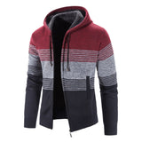 Cardigan Sweater for Men Color Matching Knitted Warm Autumn Winter Jacket Men Clothing Jersey Hombre