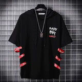 Men's Hoodies Male Casual Sweatshirts Men Kpop Style Streetwear Sweatshirt Short sleeve Tops Hot Fashion Hip Hop Hoodies