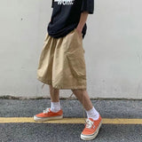 Foesce Summer Mens Cargo Shorts Loose Hip Hop Harajuku Straight Streetwear Bermuda Masculina