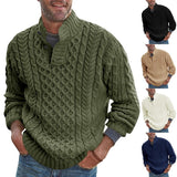 Fashion Autumn Men Sweaters Casual Vintage Turtleneck Pullovers Winter Warm Loose Solid Knitted Sweater Mens Long Sleeve