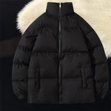 Women Thicken Parka Stand Collar Cotton Padded Jackets Letter Fashion Female Thicken Winter Coats New