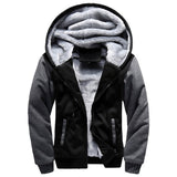 Foesce New Men Hoodies Winter Thick Warm Fleece Zipper Men Hoodies Coat Sportwear Male Streetwear Hoodies Sweatshirts Men 4XL 5XL