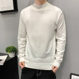 Men Pullover Sweater Autumn New Fashion Casual Loose Thick O-Neck Wool Knitted Oversized Harajuku Streetwear Knitwear Tops