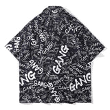 Foesce Fashion Leisure Retro Graffiti Alphabet Printing Short Sleeve Blouse Tops Men Summer Hot Selling T-Shirt for Men Women