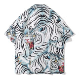 Fashion Leisure T-Shirt Vintage Tiger Pattern Short Sleeve Shirt Blouse Tops Men Summer Hot Selling Shirt for Men Women