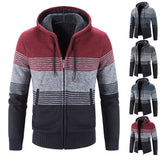 Cardigan Sweater for Men Color Matching Knitted Warm Autumn Winter Jacket Men Clothing Jersey Hombre