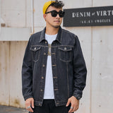 Men's Denim Jackets Plus Size Jeans Coats with Pockets Classic Design Loose Casual Oversized Male Streetwear Clothing