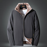 Men Winter Windproof Warm Thick Fleece Jacket Man Fashion Casual Solid Coats Autumn Brand Outwear Outdoor Classic Jacket