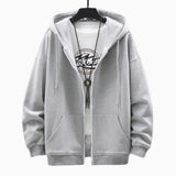 US Size Zip Up Hoodies Autumn Hooded Sweatshirts Men's Hoodie Cardigan Solid Color Classic Jacket Men Coat Men Clothing