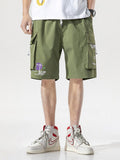 Summer Japanese Streetwear Cargo Shorts Multi-Pockets Hip Hop Fashion Looser Joggers Sports Shorts pants Casual Beach bermuda