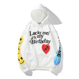 Kanye West Graffiti Letter Print Plus Velvet Sweatshirt Men Harajuku Fleece Hoodie Hip Hop Stranger Things Hooded Hoodies