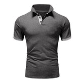 Foesce Covrlge Polo Shirt Men Summer Stritching Men's Shorts Sleeve Polo Business Clothes Luxury Men Tee Shirt Brand Polos