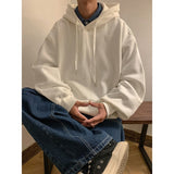 Foesce Solid Color Sweatshits Men's Fashion Hooded Loose Autumn Unisex Hoodies Hip Hop Casual Male New Brand Pullovers