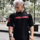 Men Casual printing Sports T-shirt Summer New gym Fitness Bodybuilding male Workout Short Shirts fashion Short Sleeves Tees