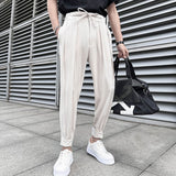 Foesce Brand Clothing Men's Spring High Quality Casual Pants/Male Spring Fashion Business casual Trousers Loose Haroun Pants 29-36