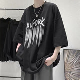 Foesce  Oversized Mens Casual T-shirt Cotton Breathable Loose Tops Y2k Clothes Harajuku Short Sleeve Tees Graphic T Shirts Recommend