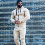 Men's Tracksuits Spring Hooded Sweatshirt Long Pants 2 Piece Set Male Casual Running Training Sportswear Autumn Gyms Sweat Suits