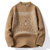 Japanese style hip hop loose pullover sweater oversized knitted women and men christmas sweaters jersey unisex jumper