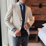 Men's Corduroy Fabric Casual Business Suit/Male Slim Fit Fashion Leisure Blazers/Men's Jacket Brand Clothing Coats  S-5XL