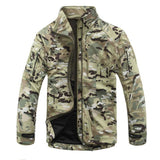 Men Camouflage Military Tactical Jacket Winter Sharkskin Soft Shell Windbreaker Jackets Fleece Coat Army Hunt Clothes