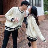 Women Sweet Warm Winter Korean Style Daily All-match Couple Kawaii Elegant College Loose Young Ins Simple Design Mujer