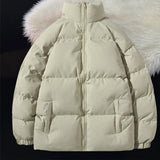 Women Thicken Parka Stand Collar Cotton Padded Jackets Letter Fashion Female Thicken Winter Coats New